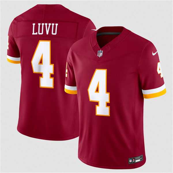 Mens Washington Commanders #4 Frankie Luvu Burgundy 2026 F.U.S.E. Vapor Limited Stitched Jersey Dzhi