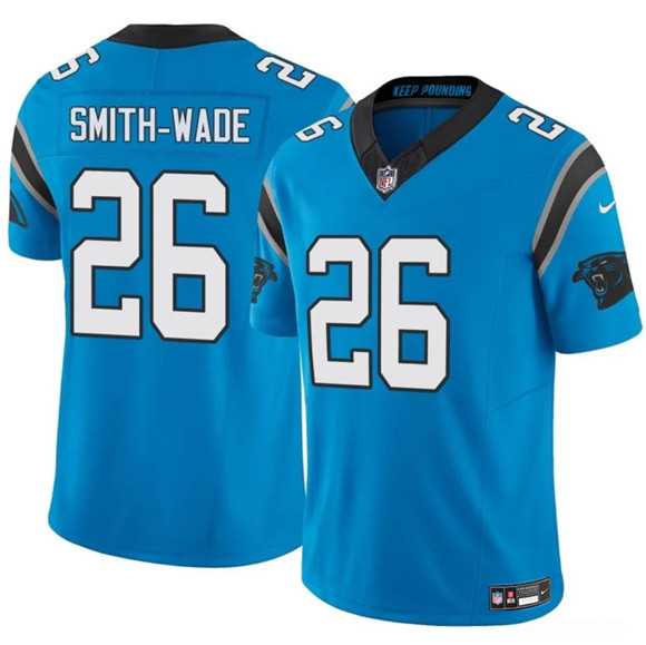 Mens Carolina Panthers #26 Chau Smith-Wade Blue 2025 F.U.S.E. Vapor Limited Stitched Jersey Dzhi