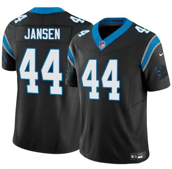 Mens Carolina Panthers #44 J.J. Jansen Black 2025 F.U.S.E. Vapor Limited Stitched Jersey Dzhi