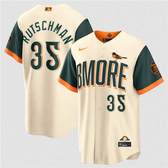 Mens Baltimore Orioles #35 Adley Rutschman Natural 2026 City Connect Stadium Stitched Jersey Dzhi
