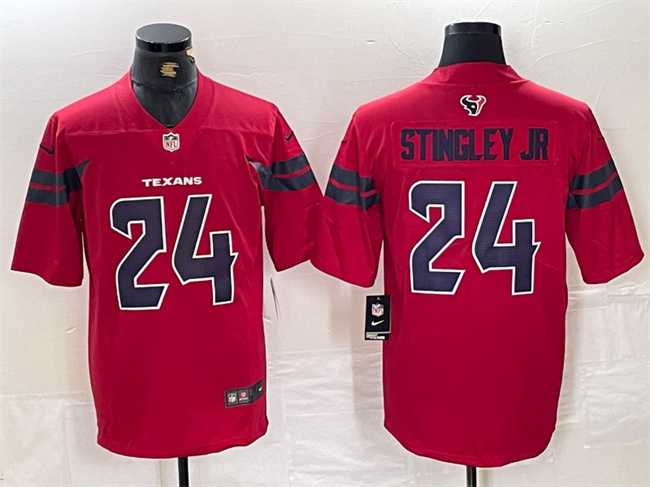 Mens Houston Texans #24 Derek Stingley Jr. Red Vapor Untouchable Football Stitched Jersey