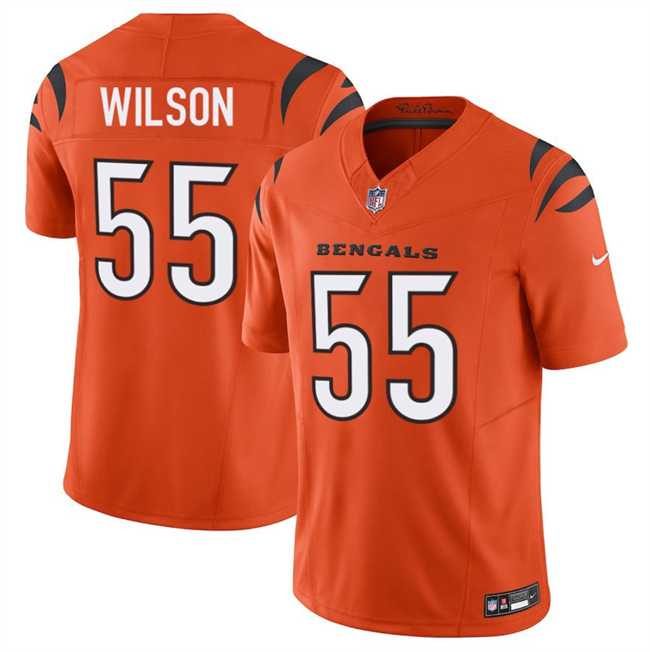 Mens Cincinnati Bengals #55 Logan Wilson Orange 2025 F.U.S.E. Vapor Untouchable Limited Stitched Jersey Dzhi