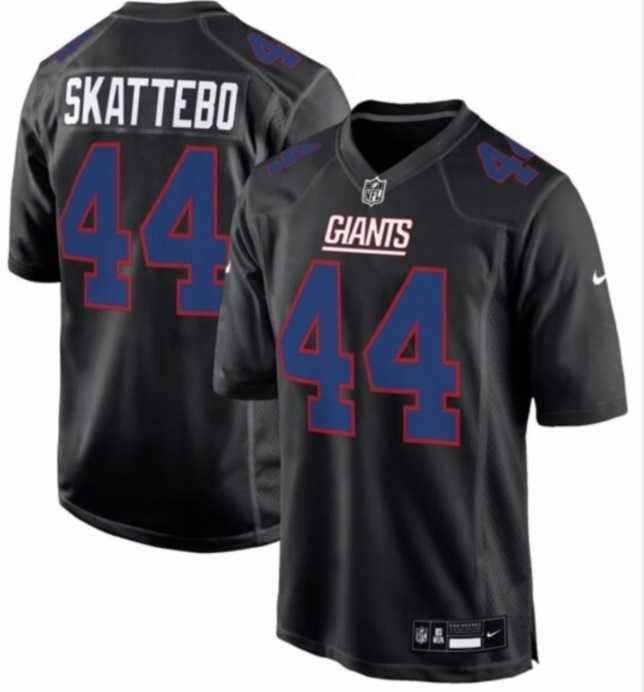 Mens New York Giants #44 Cam Skattebo Black Vapor Limited Stitched NFL Jersey Dzhi