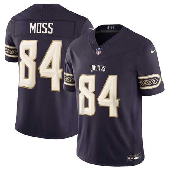 Mens Minnesota Vikings #84 Randy Moss Deep Purple 2026 F.U.S.E. Rivalries Collection Limited Stitched Jersey Dzhi