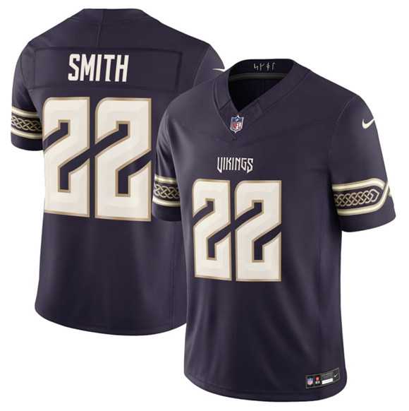 Mens Minnesota Vikings #22 Harrison Smith Deep Purple 2026 F.U.S.E. Rivalries Collection Limited Stitched Jersey Dzhi