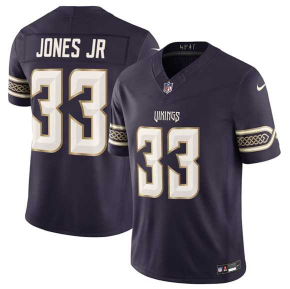 Mens Minnesota Vikings #33 Aaron Jones Sr. Deep Purple 2026 F.U.S.E. Rivalries Collection Limited Stitched Jersey Dzhi