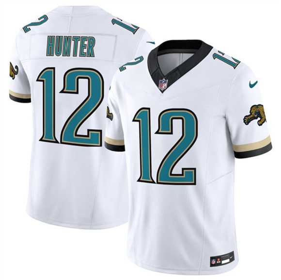 Mens Jacksonville Jaguars #12 Travis Hunter White 2026 F.U.S.E. Vapor Untouchable Limited Stitched Jersey Dzhi