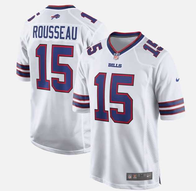 Mens Buffalo Bills #15 Gregory Rousseau Nike White 2026 Vapor Untouchable Limited Stitched Jersey