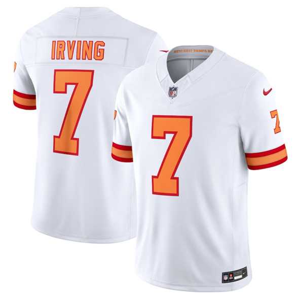 Men & Women & Youth Tampa Bay Buccaneers #7 Bucky Irving White 2025 F.U.S.E. Vapor Limited Stitched Jersey