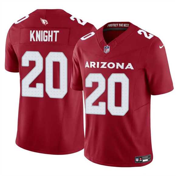 Mens Arizona Cardinals #20 Bam Knight Red 2025 F.U.S.E. Vapor Untouchable Limited Stitched Jersey->->