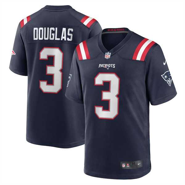 Men & Women & Youth New England Patriots #3 Demario Douglas Navy 2025 Vapor Untouchable Limited Stitched Jersey->->
