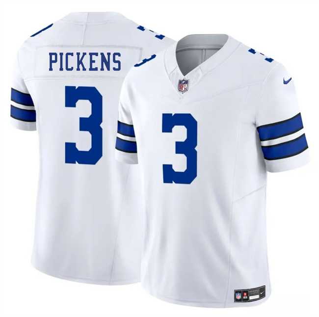 Men & Women & Youth Dallas Cowboys #3 George pickens White 2025 F.U.S.E. Vapor Untouchable Limited Stitched Jersey