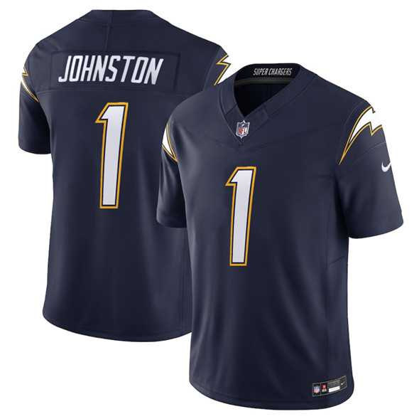 Men & Women & Youth Los Angeles Chargers #1 Quentin Johnston Navy 2025 F.U.S.E. Alternate Vapor Limited Stitched Jersey