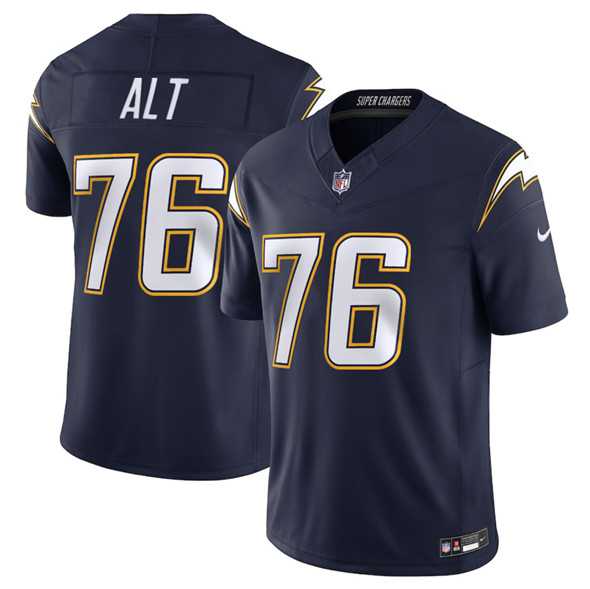 Men & Women & Youth Los Angeles Chargers #76 Joe Alt Navy 2025 F.U.S.E. Alternate Vapor Limited Stitched Jersey