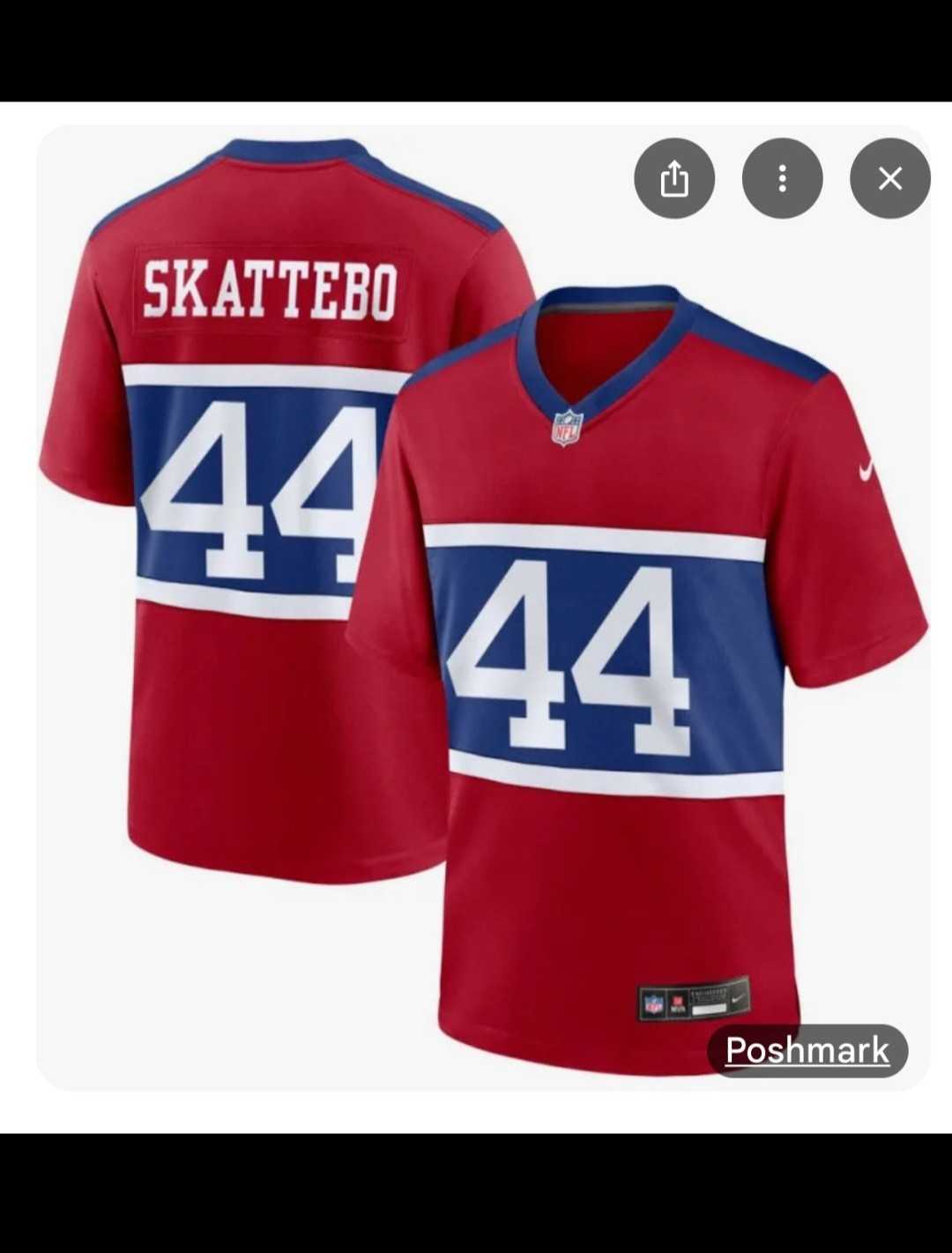 Men & Women & Youth New York Giants #44 Cam Skattebo Century Red Alternate Vapor Limited Stitched Jersey