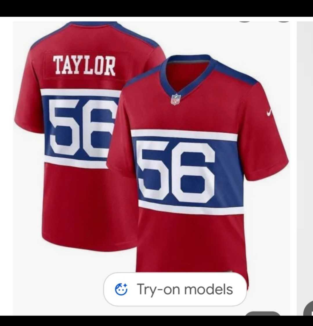 Men & Women & Youth New York Giants #56 Lawrence Taylor Century Red Alternate Vapor Limited Stitched Jersey
