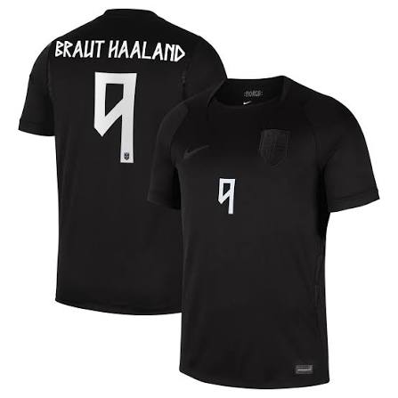 Men Norway Haaland Black #9 Soccer Jersey