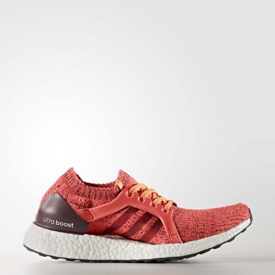 Womens Easy Coral/Maroon/Glow Orange Adidas Ultraboost X Running Shoes 279MKCXS