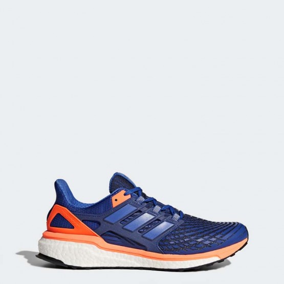 Mens Collegiate Royal/Satellite/Warning Adidas Energy Boost Running Shoes 341VEJAW