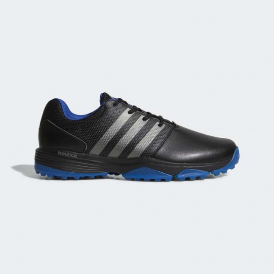 Mens Core Black/Collegiate Royal Adidas 360 Traxion Wide Golf Shoes 460RLCNS