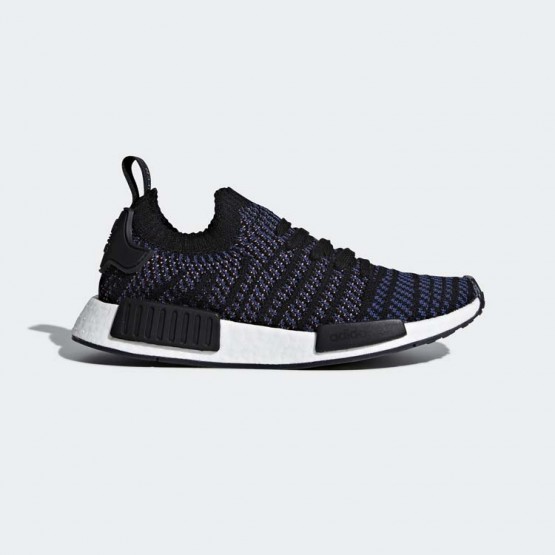 Womens Core Black/Noble Indigo Adidas Originals Nmd_r1 Stlt Primeknit Shoes 669XIYHL