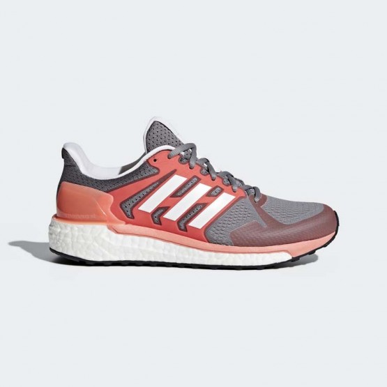 Womens Grey/White/Chalk Coral Adidas Supernova St Running Shoes 959GDCHZ