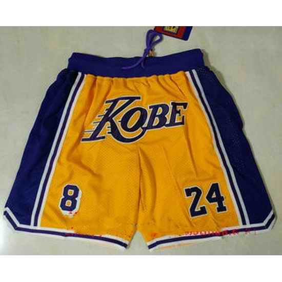 Los Angeles Lakers Basketball Shorts 025