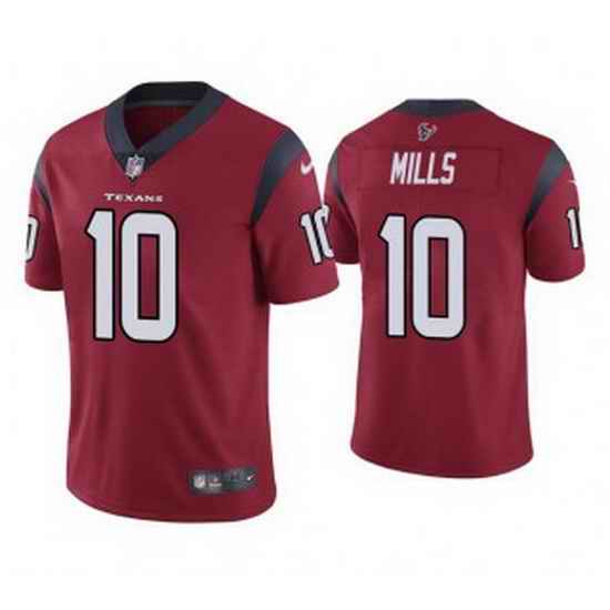 Youth Houston Texans #10 Davis Mills Red Vapor Untouchable Limited Stitched Jersey