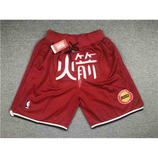 Houston Rockets Basketball Shorts 012