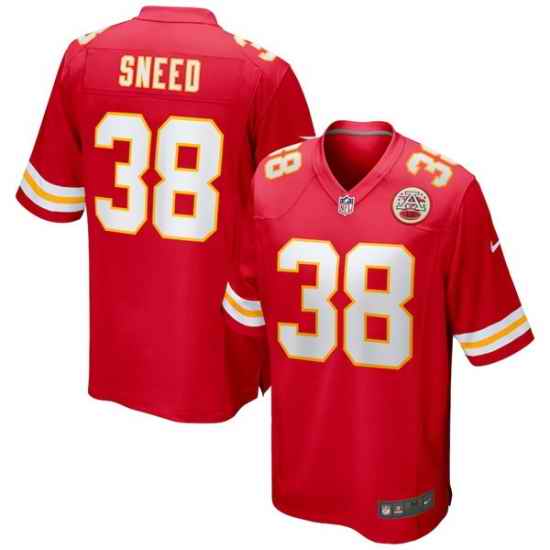 Men Kansas City Chiefs #38 L 27Jarius Sneed Red Stitched Game Jersey