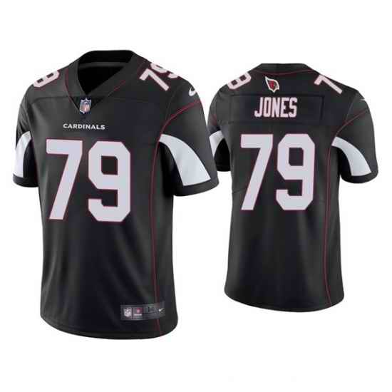 Men Arizona Cardinals #79 Josh Jones Black Vapor Untouchable Limited Stitched Jersey