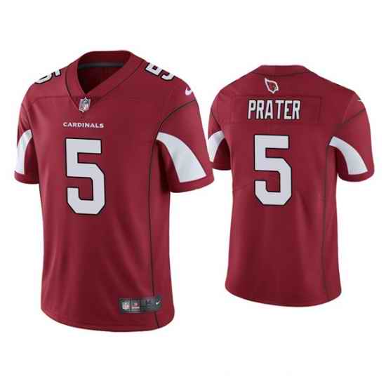 Men Arizona Cardinals #5 Matt Prater Red Vapor Untouchable Limited Stitched Jersey