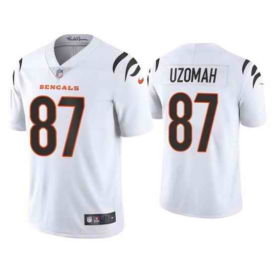 Youth Cincinnati Bengals #87 C J  Uzomah White Vapor Untouchable Limited Stitched Jersey