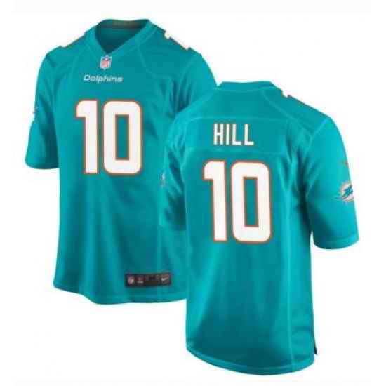 Men Nike Miami Dolphins #10 Tyreek Hill Green Vapor Limited NFL Jersey