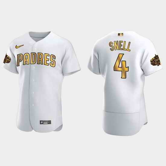 Men San Diego Padres Blake Snell 2022 Mlb All Star Game White Gold Men Jersey