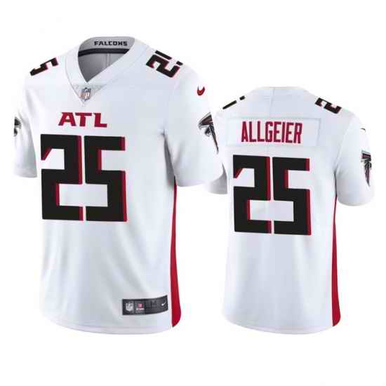 Men's Atlanta Falcons #25 Tyler Allgeier White Vapor Untouchable Stitched Football Jersey