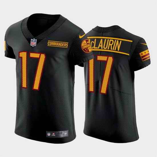 Men Washington Commanders #17 Terry McLaurin Black Elite Stitched jersey