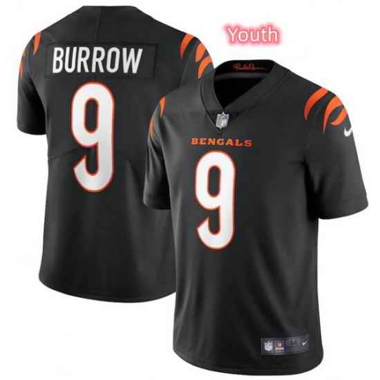 Youth Cincinnati Bengals #9 Joe Burrow Jersey