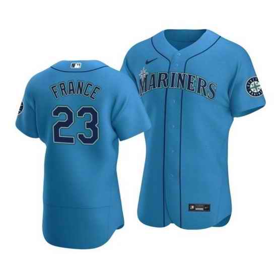 Men Seattle Mariners #23 Ty France Royal Flex Base Stitched Jersey