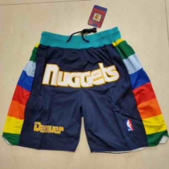 Men Denver Nuggets Navy Shorts