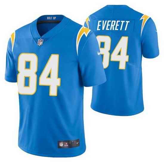 Men Los Angeles Chargers #84 Gerald Everett Blue Vapor Untouchable Limited Stitched jersey