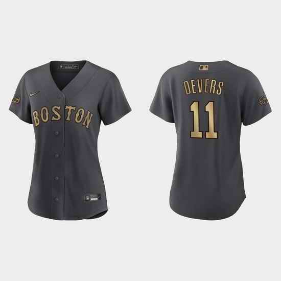 Women Rafael Devers Boston Red Sox 2022 Mlb All Star Game Replica Charcoal Jersey