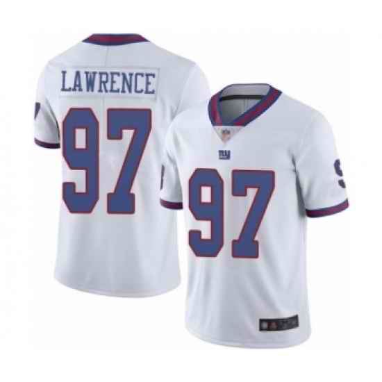 Youth New York Giants #97 Dexter Lawrence Limited White Rush Vapor Untouchable Football Jersey