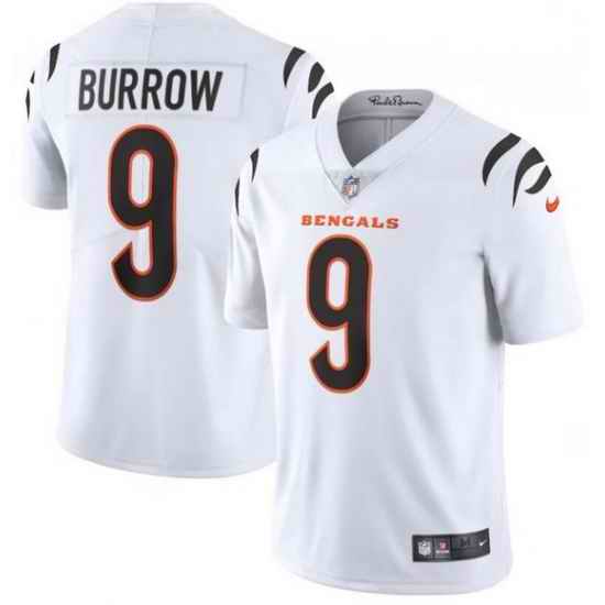 Youth Nike Cincinnati Bengals #9 Joe Burrow White Vapor Limited Jersey