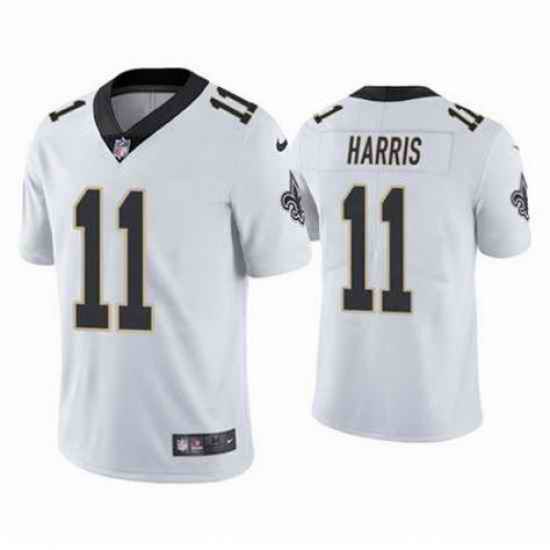 Youth New Orleans Saints Deonte Harris #11 White Vapor Limited Stitched NFL Colo