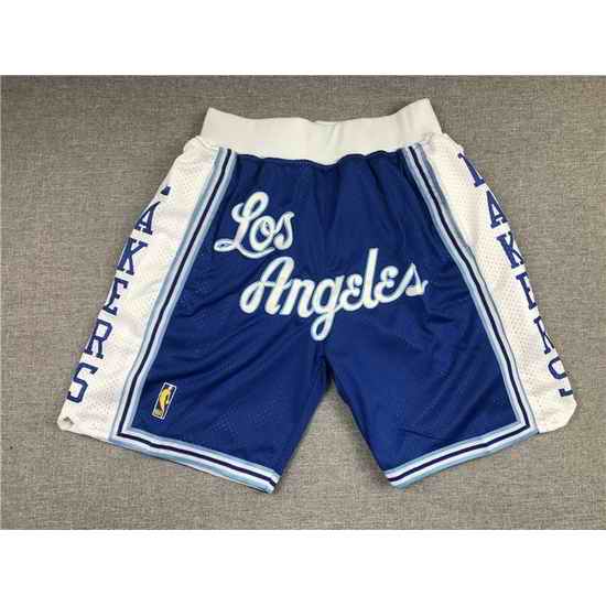 Los Angeles Lakers Basketball Shorts 020