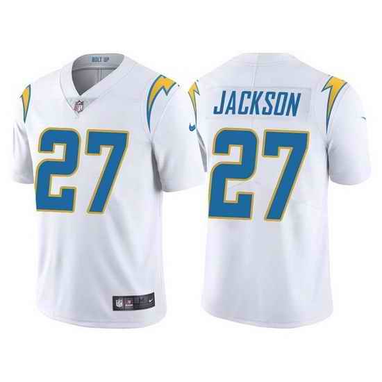 Men Los Angeles Chargers #27 J C  Jackson White Vapor Untouchable Limited Stitched jersey