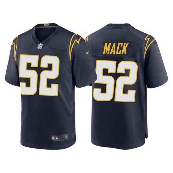 Men Los Angeles Chargers #52 Khalil Mack Navy Vapor Untouchable Limited Stitched jersey