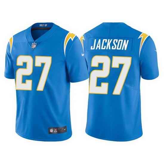 Men Los Angeles Chargers #27 J C  Jackson Blue Vapor Untouchable Limited Stitched jersey