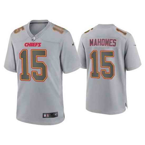 Men Kansas City Chiefs #15 Patrick Mahomes Atmosphere Fashion Stitched Game Jersey